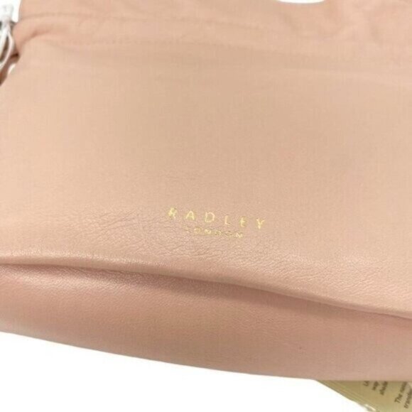 Radley London Sunny Rise Womens Bucket Bag Pastel Pink Leather New - Picture 6 of 13